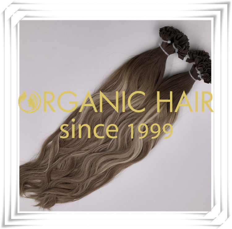 Pre bonded V tip hair extension C003